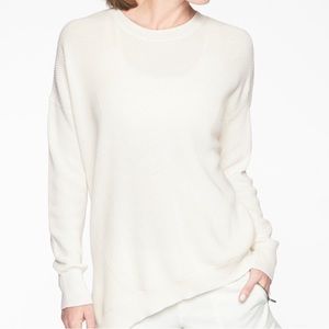 Athleta Rest Day Asymmetrical Knit Sweater Size Medium